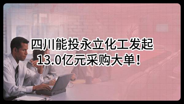 四川能投永立化工有限责任公司最新发起13.0亿元采购大单!