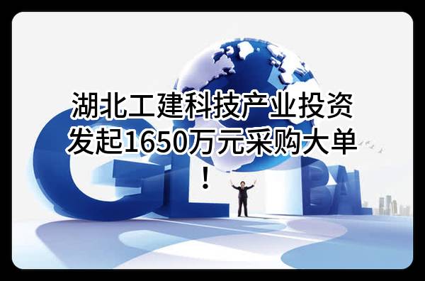 湖北工建科技产业投资有限公司最新发起1650万元采购大单！