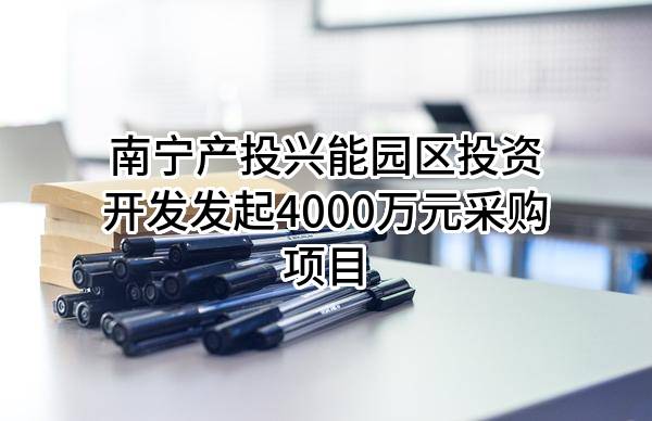 南宁产投兴能园区投资开发有限责任公司最新发起4000万元采购项目