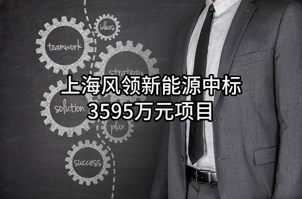 上海风领新能源有限公司中标3595万元项目