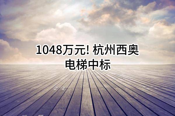 1048万元! 杭州西奥电梯有限公司中标