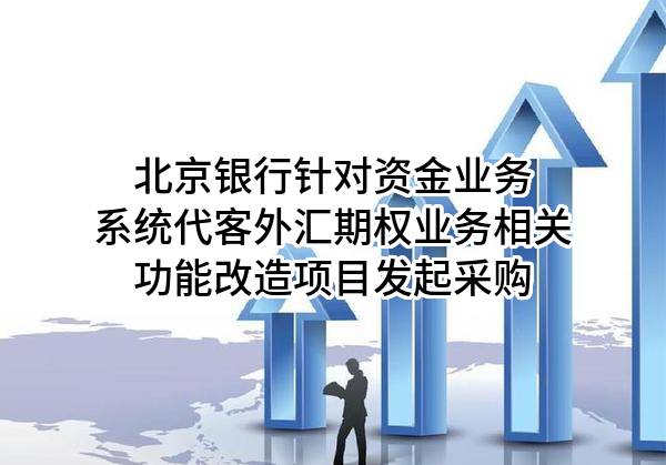 北京银行股份有限公司针对资金业务系统代客外汇期权业务相关功能改造项目发起采购