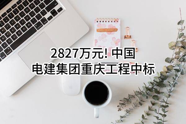 2827万元! 中国电建集团重庆工程有限公司中标