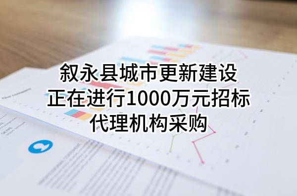 叙永县城市更新建设有限责任公司正在进行1000万元招标代理机构采购