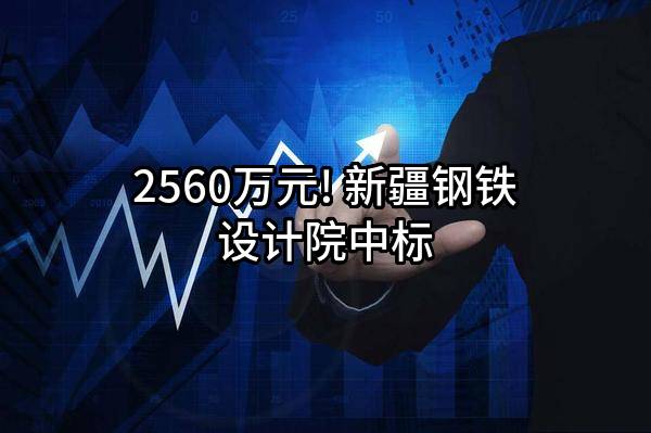 2560万元! 新疆钢铁设计院有限责任公司中标