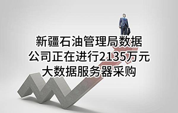 新疆石油管理局有限公司数据公司正在进行2135万元大数据服务器采购