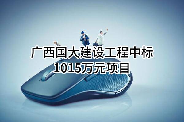 广西国大建设工程有限公司中标1015万元项目