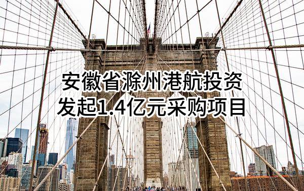 安徽省滁州港航投资有限公司最新发起1.4亿元采购项目