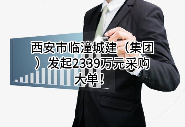 西安市临潼城建（集团）有限公司最新发起2339万元采购大单！