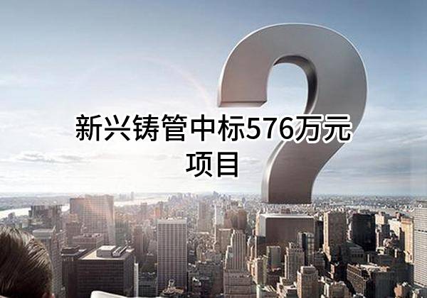 新兴铸管股份有限公司中标576万元项目