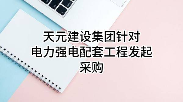 天元建设集团有限公司针对电力强电配套工程发起采购