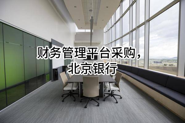 财务管理平台采购，北京银行股份有限公司