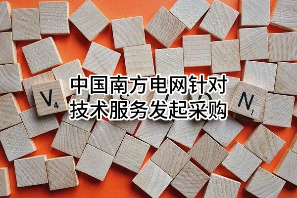 中国南方电网有限责任公司针对技术服务发起采购