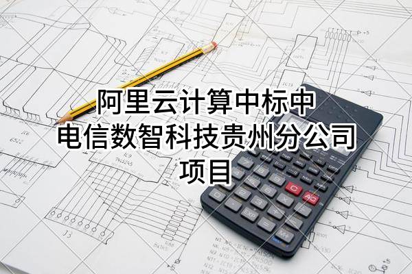 阿里云计算有限公司中标中电信数智科技有限公司贵州分公司项目