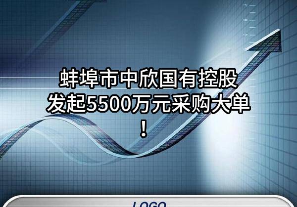 蚌埠市中欣国有控股有限公司最新发起5500万元采购大单！