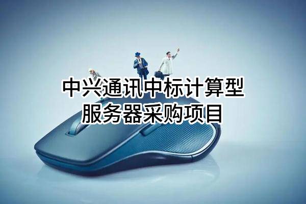 中兴通讯股份有限公司中标计算型服务器采购项目