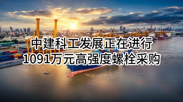中建科工发展有限公司正在进行1091万元高强度螺栓采购