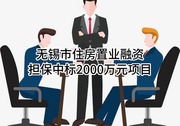 无锡市住房置业融资担保有限公司中标2000万元项目