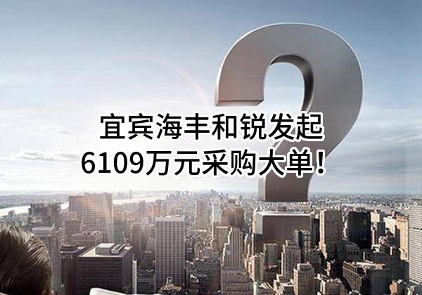 宜宾海丰和锐有限公司最新发起6109万元采购大单！