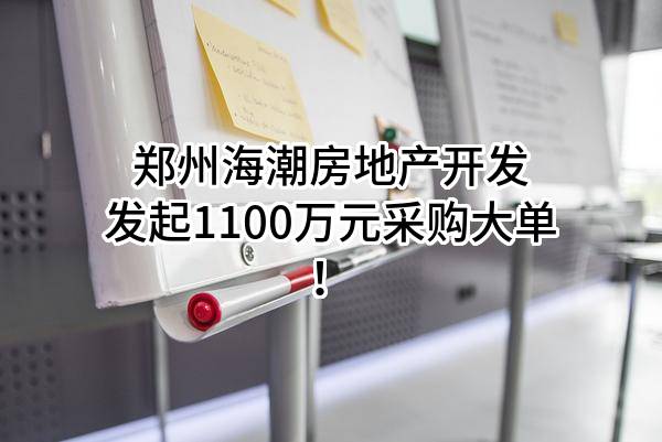 郑州海潮房地产开发有限公司最新发起1100万元采购大单！