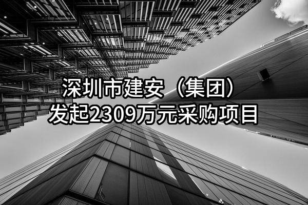 深圳市建安（集团）股份有限公司最新发起2309万元采购项目