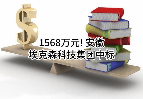 1568万元! 安徽埃克森科技集团有限公司中标