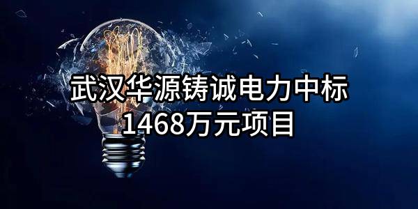 武汉华源铸诚电力股份有限公司中标1468万元项目
