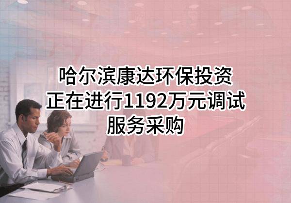 哈尔滨康达环保投资有限公司正在进行1192万元调试服务采购