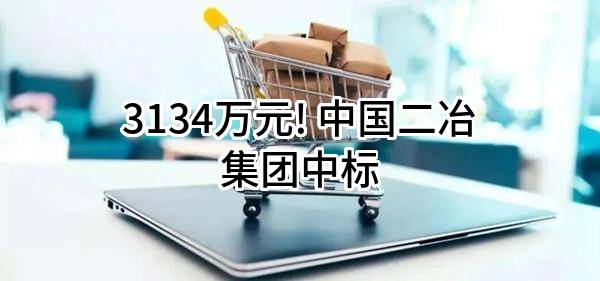 3134万元! 中国二冶集团有限公司中标