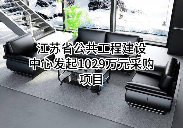 江苏省公共工程建设中心有限公司最新发起1029万元采购项目