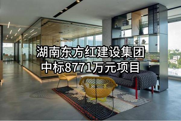 湖南东方红建设集团有限公司中标8771万元项目