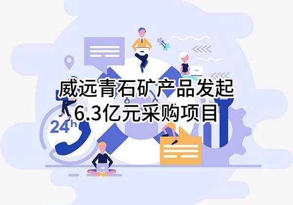 威远青石矿产品有限责任公司最新发起6.3亿元采购项目