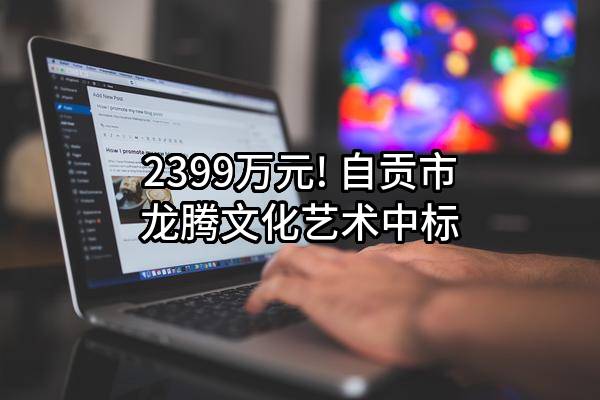 2399万元! 自贡市龙腾文化艺术有限公司中标