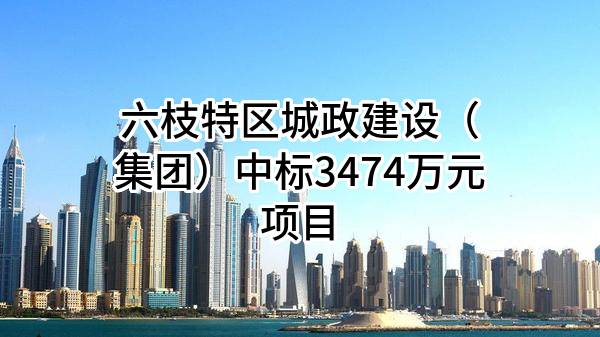 六枝特区城政建设(集团)有限责任公司中标3474万元项目