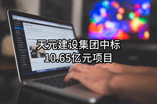 天元建设集团有限公司中标10.65亿元项目