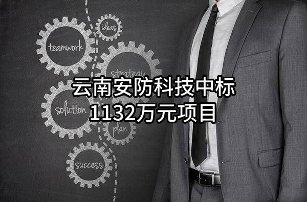 云南安防科技有限公司中标1132万元项目