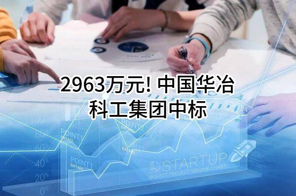 2963万元! 中国华冶科工集团有限公司中标