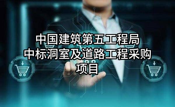 中国建筑第五工程局有限公司中标洞室及道路工程采购项目