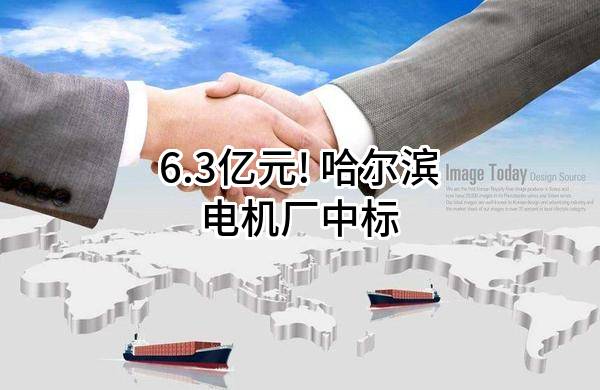 6.3亿元! 哈尔滨电机厂有限责任公司中标