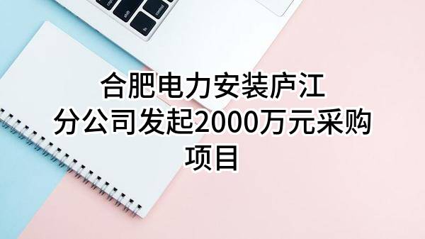 合肥电力安装有限公司庐江分公司最新发起2000万元采购项目