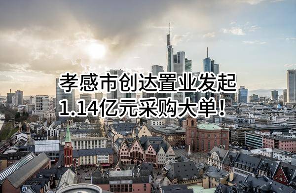 孝感市创达置业有限责任公司最新发起1.14亿元采购大单！