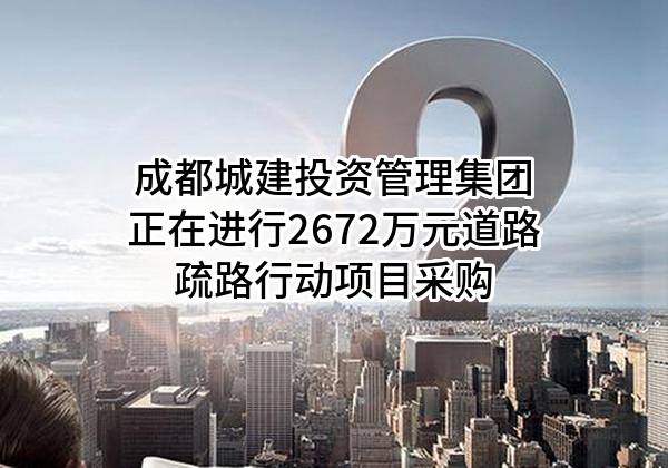 成都城建投资管理集团有限责任公司正在进行2672万元道路疏路行动项目采购