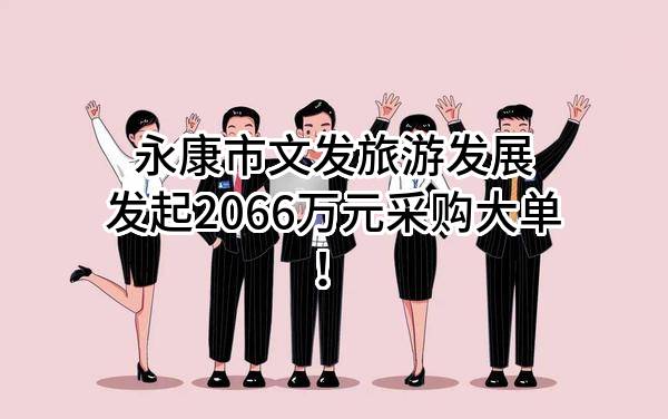 永康市文发旅游发展有限公司最新发起2066万元采购大单！
