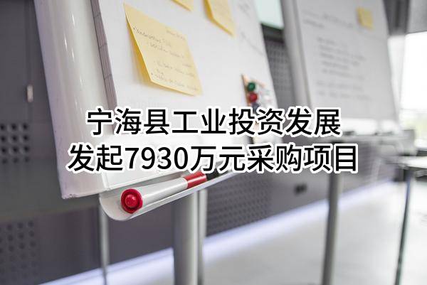 宁海县工业投资发展有限公司最新发起7930万元采购项目