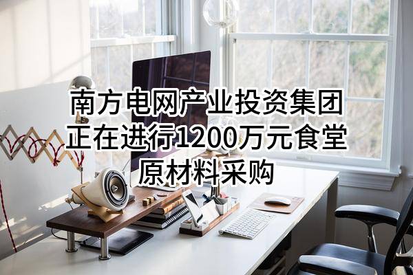 南方电网产业投资集团有限责任公司正在进行1200万元食堂原材料采购