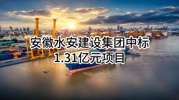 安徽水安建设集团股份有限公司中标1.31亿元项目