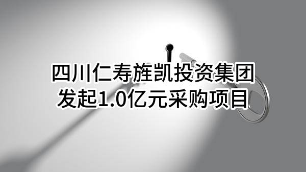 四川仁寿旌凯投资集团有限公司最新发起1.0亿元采购项目