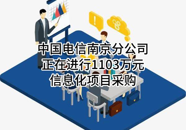 中国电信股份有限公司南京分公司正在进行1103万元信息化项目采购
