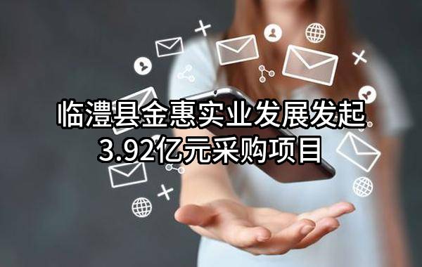 临澧县金惠实业发展有限责任公司最新发起3.92亿元采购项目