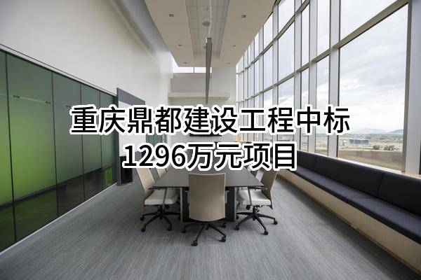 重庆鼎都建设工程有限公司中标1296万元项目